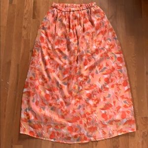 Midi a line skirt